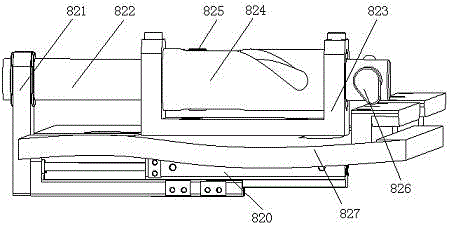 Baffle device for valve body upper cover machining line