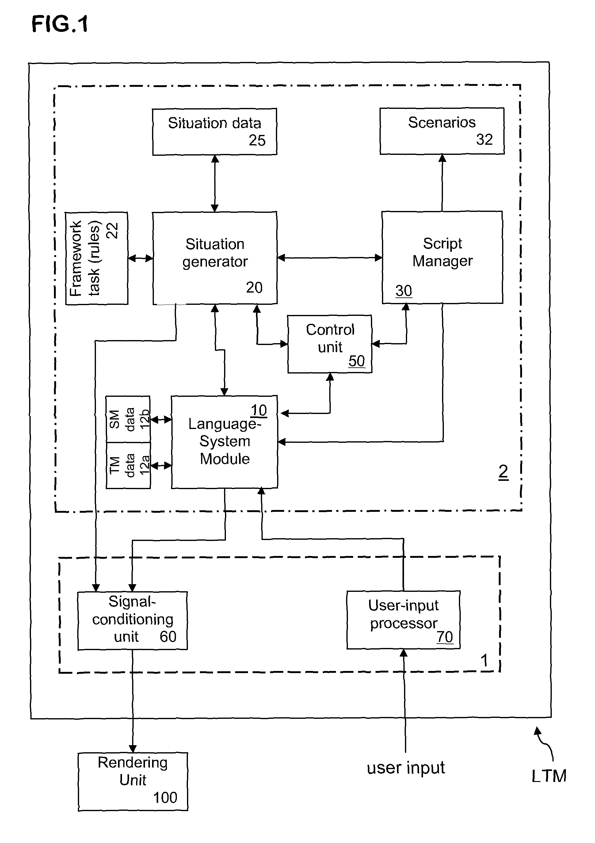 Language-tutoring machine and method