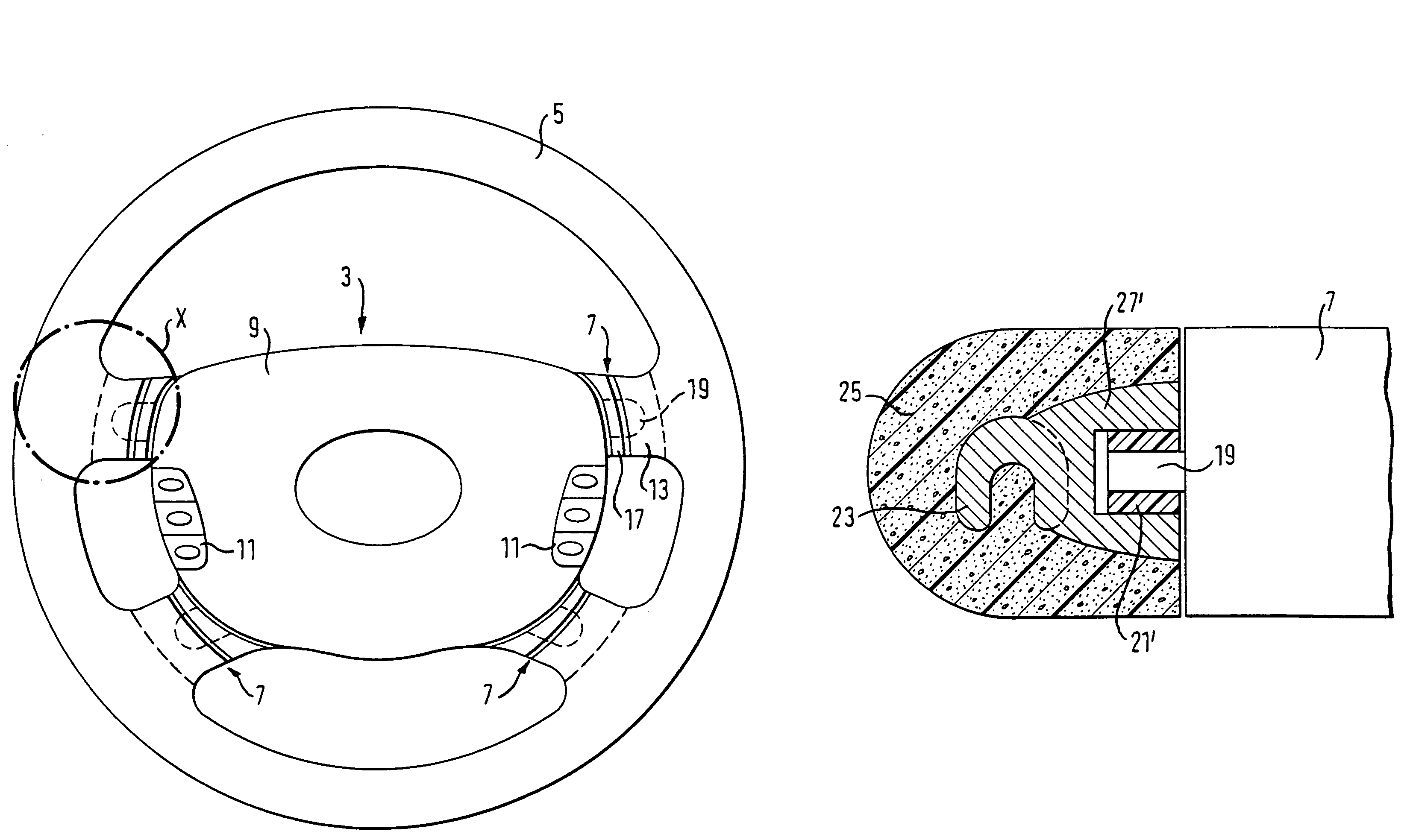 Vehicle steering wheel