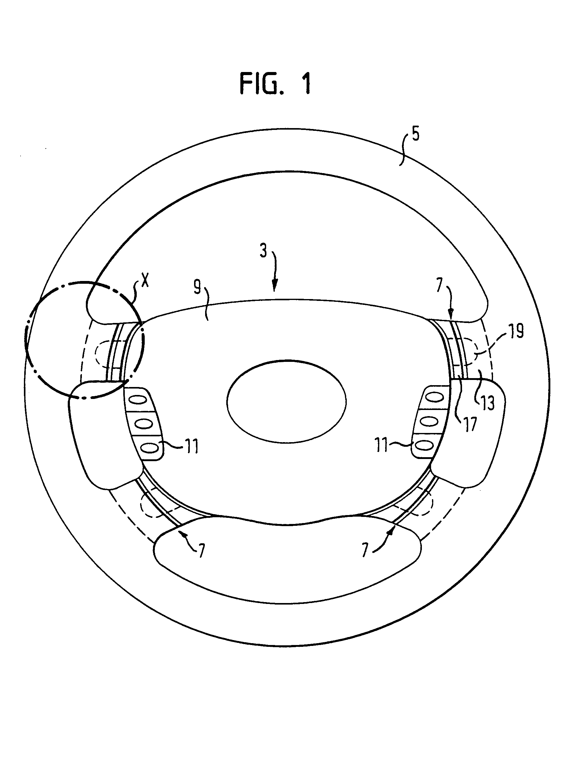 Vehicle steering wheel