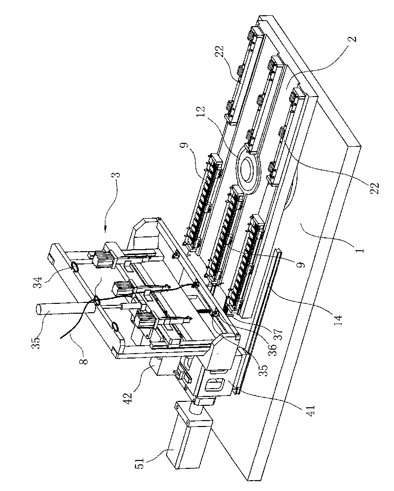 Automatic winding machine of motor iron core