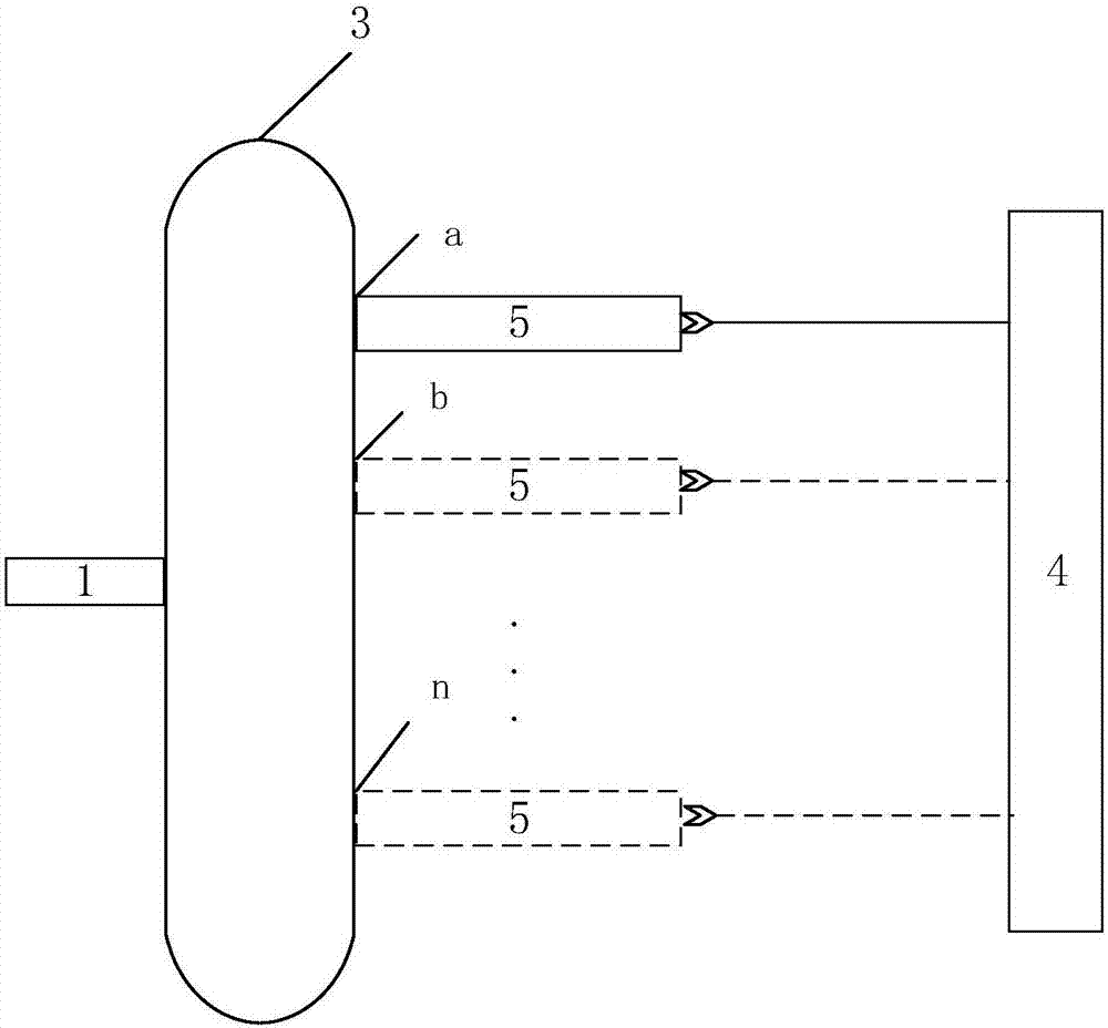 Method for measuring content of free hemoglobin in blood bag based on multi-position transmission spectra