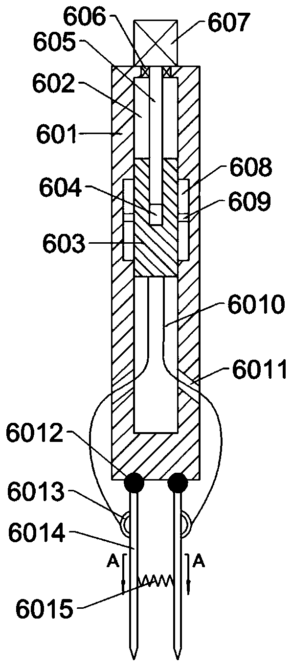 A kind of extended type quick splitting device for garlic