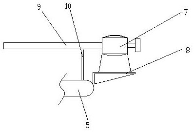 Visual guide vane body device for automatic dredging of vertical axial flow pump