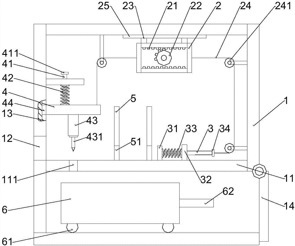 Furniture wood drilling device capable of drilling continuously