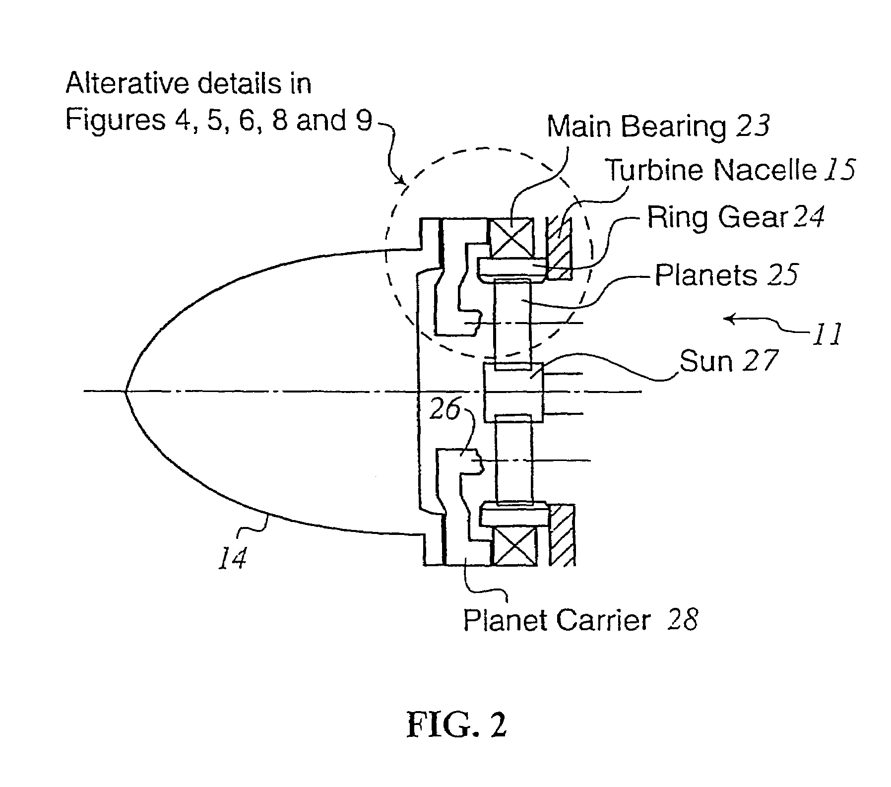 Drive assembly for wind turbines