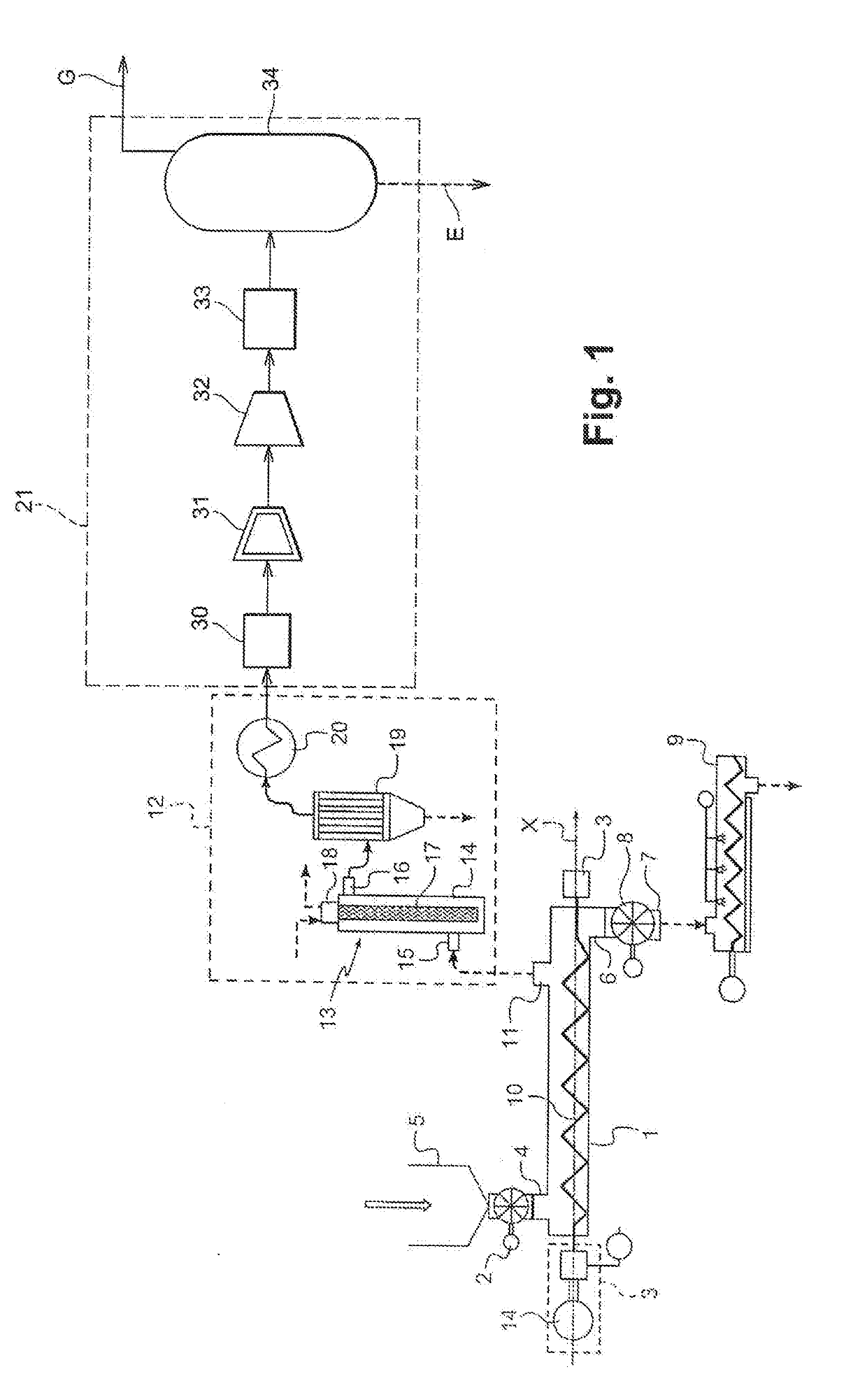 Device for producing dihydrogen, method for producing dihydrogen using such a device and use of such  a device