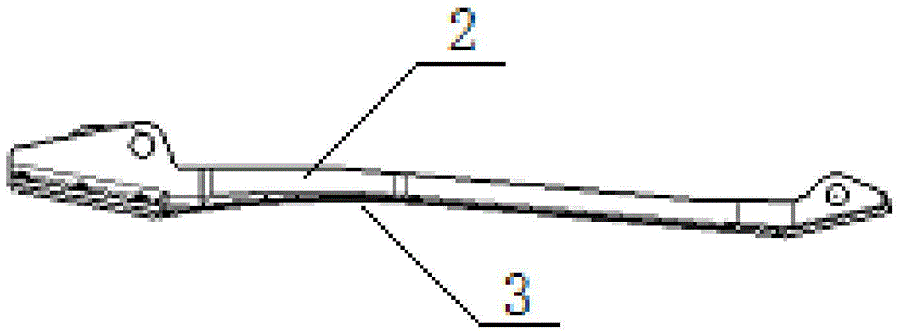 A processing method for a medium-sized beam of a helicopter