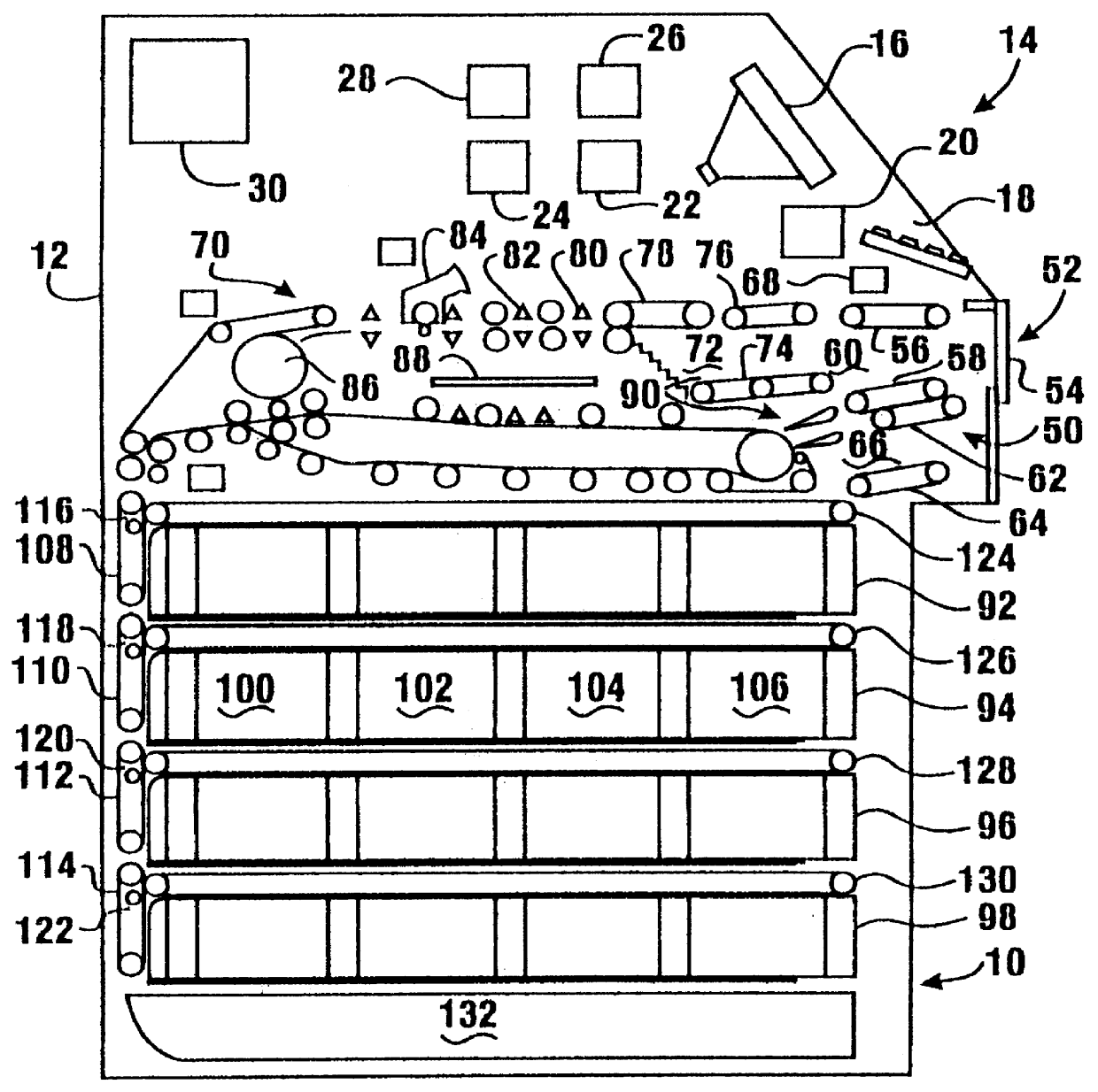 Automated banking machine with currency recycling canisters