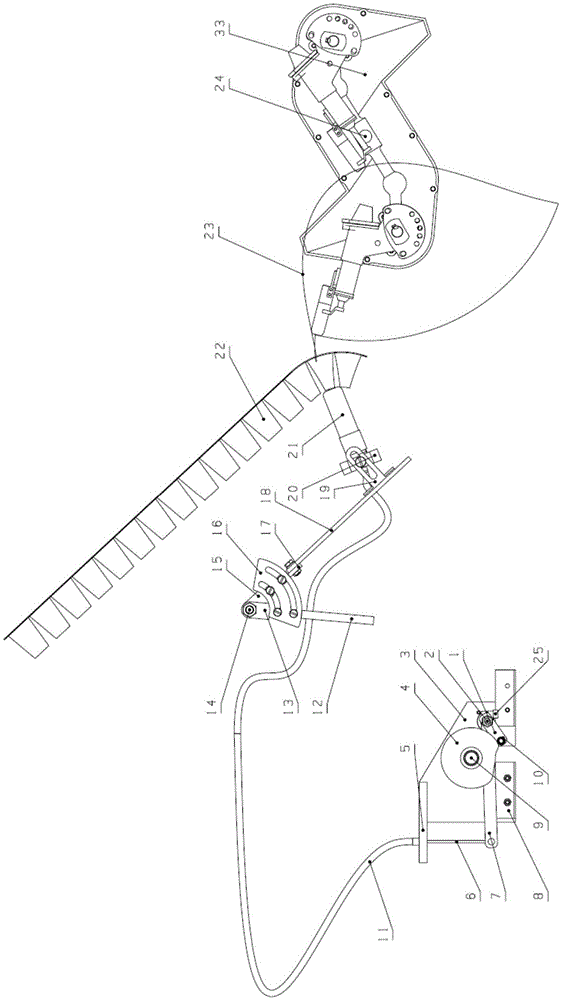 A vegetable pot seedling transplanting machine ejecting seedling picking device