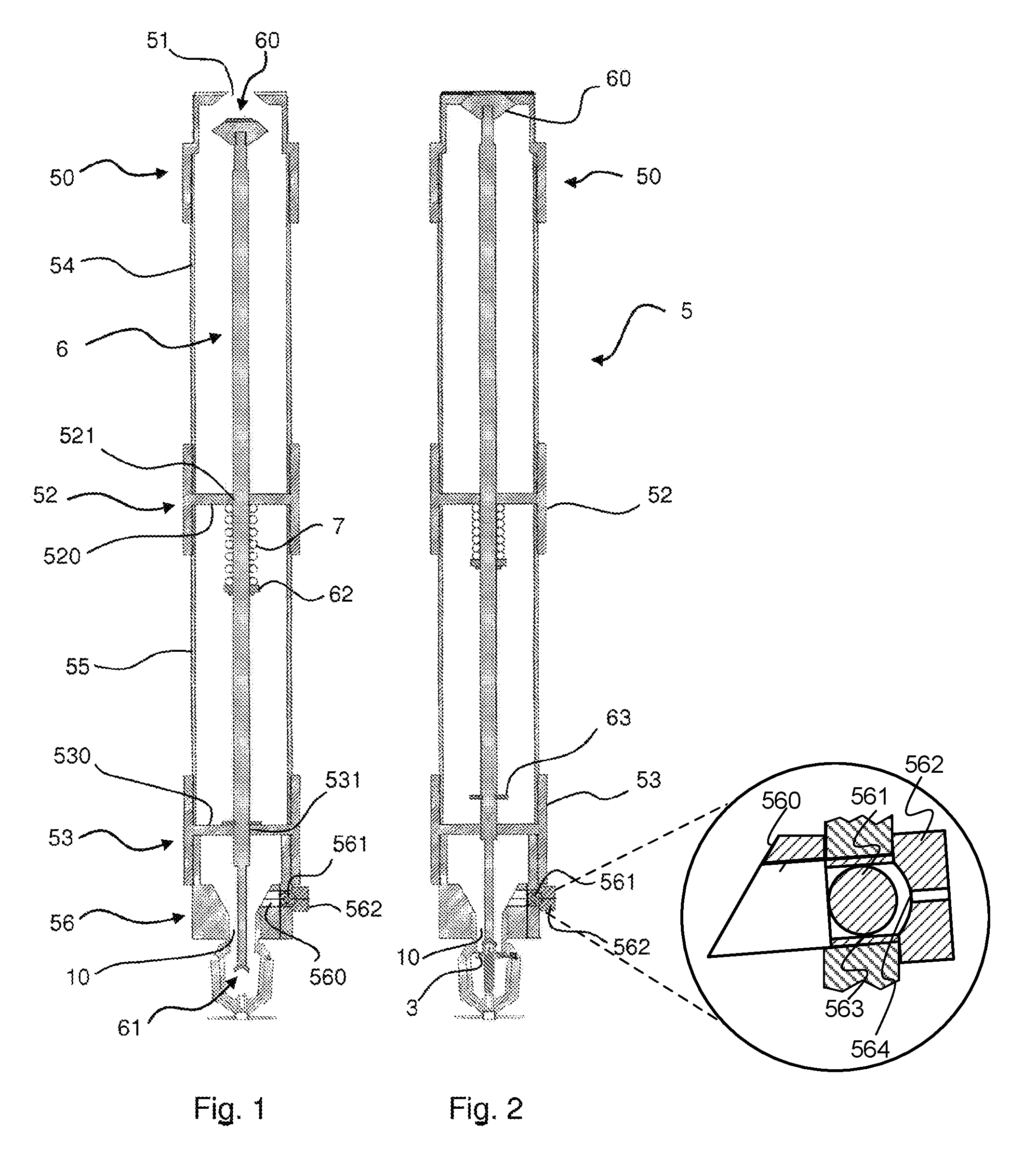 Dry visor intended to be mounted in a fire protection installation of the type comprising a network of vacuum sprinklers