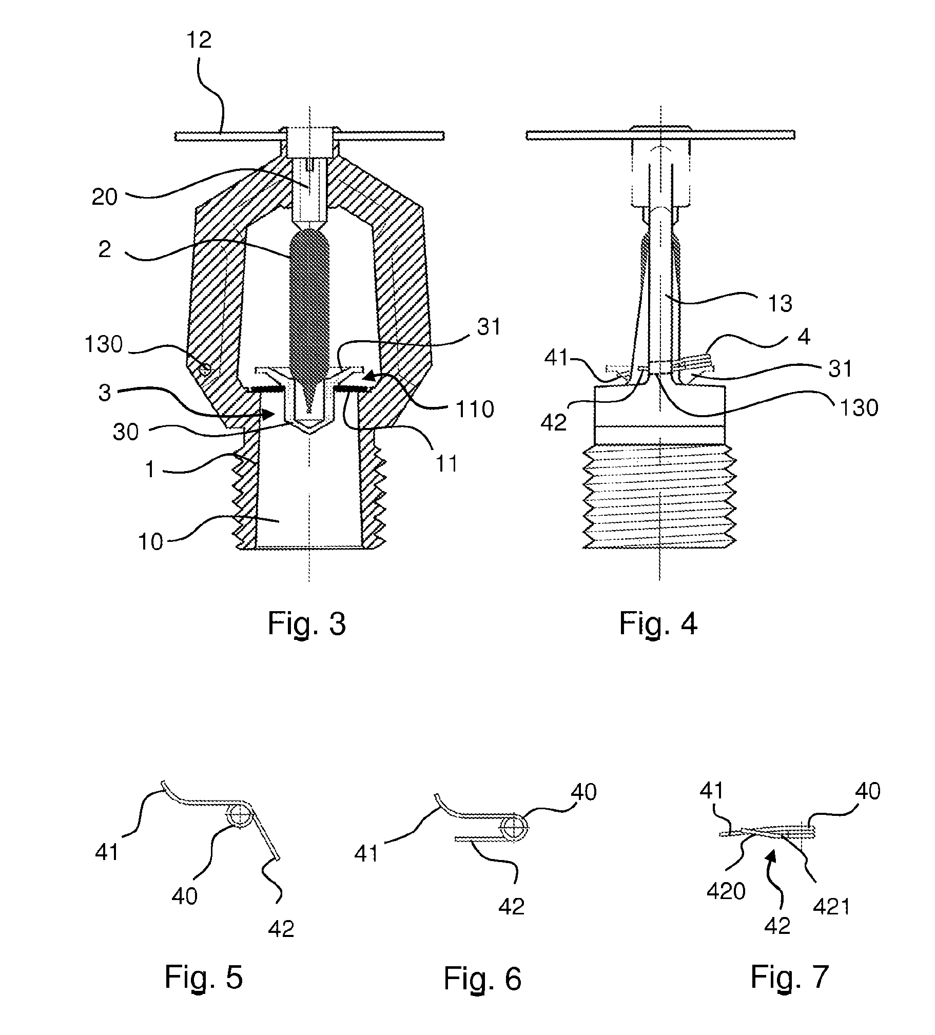 Dry visor intended to be mounted in a fire protection installation of the type comprising a network of vacuum sprinklers