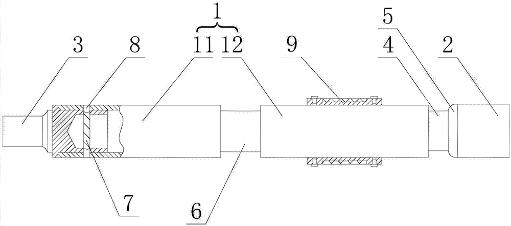 Electric wrench for ground potential insulating operation rod