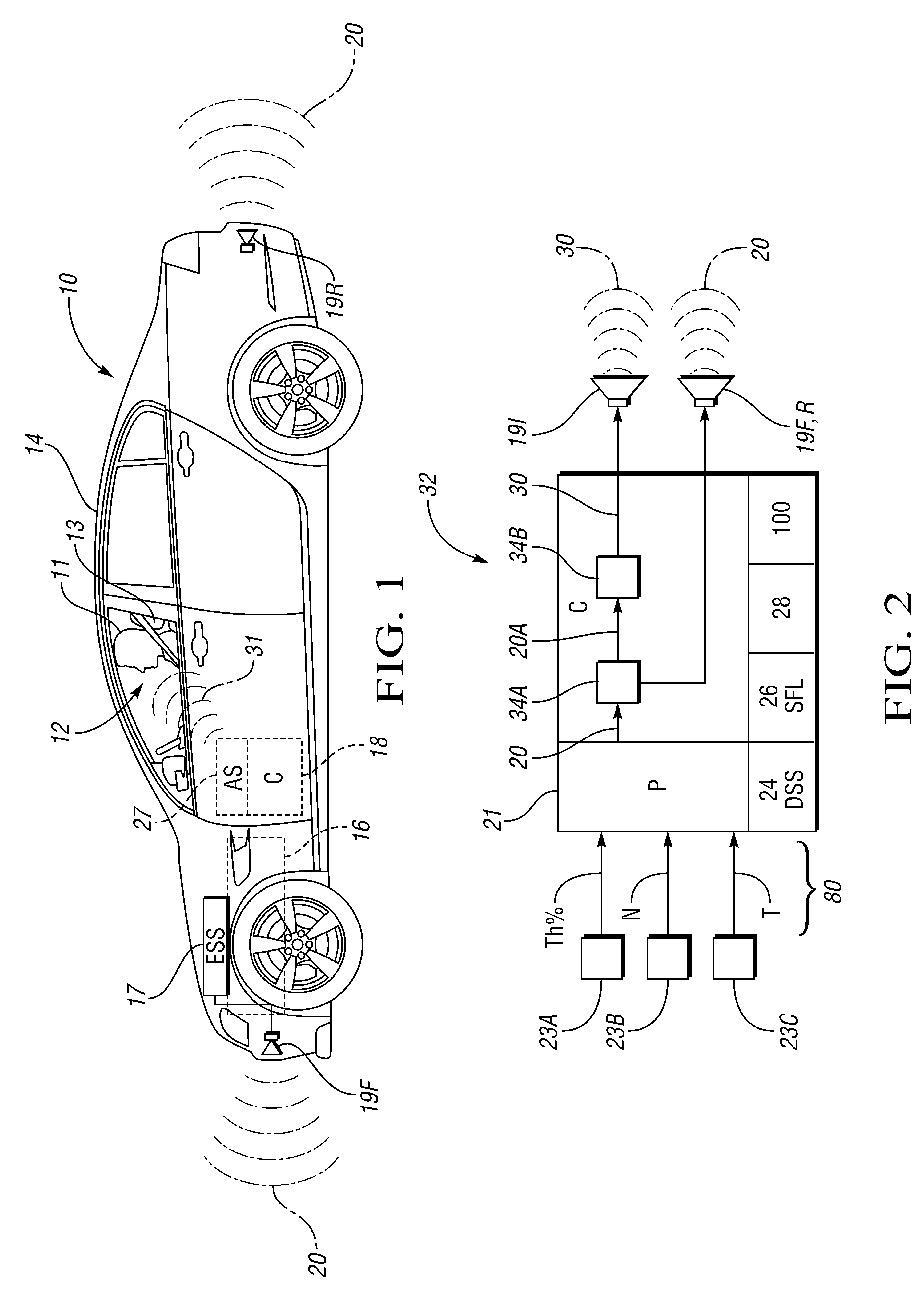 Vehicle interior active noise cancellation