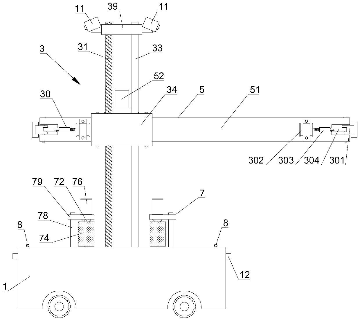 Industrial robot based on AGV