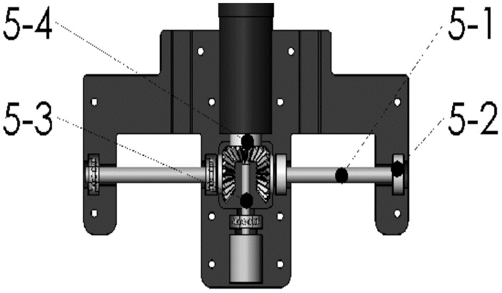 Elastic energy-saving upper body half-dividing passive walking device