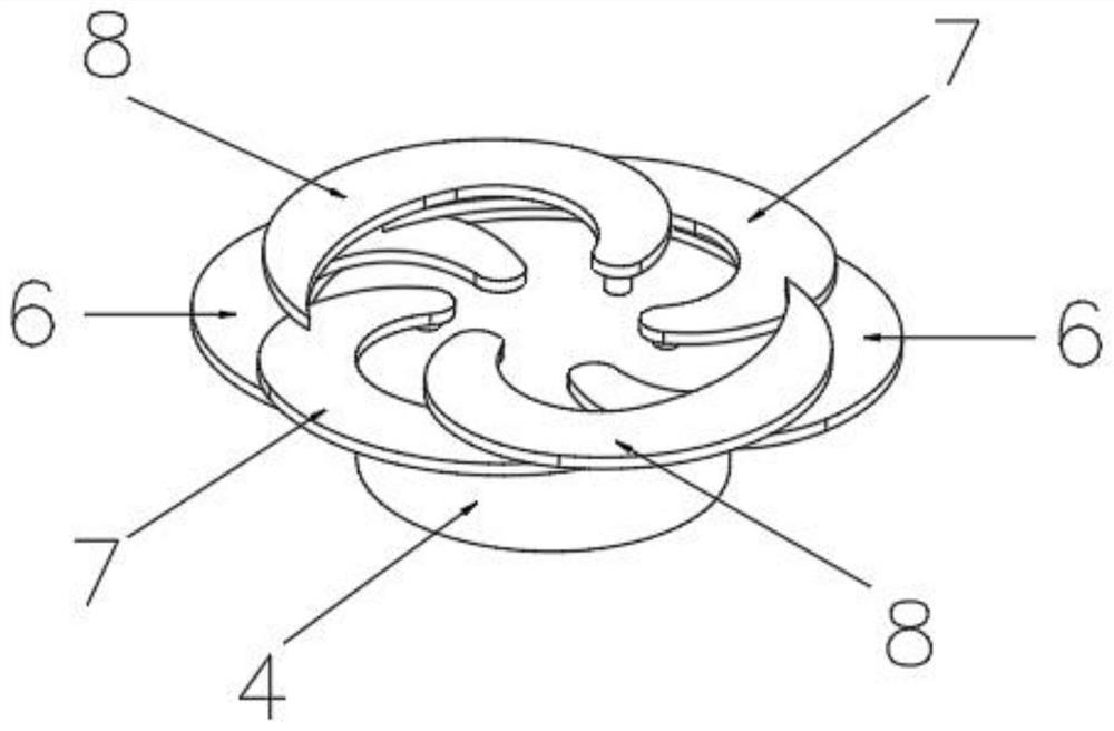 An adaptive and continuously adjustable cavitation structure