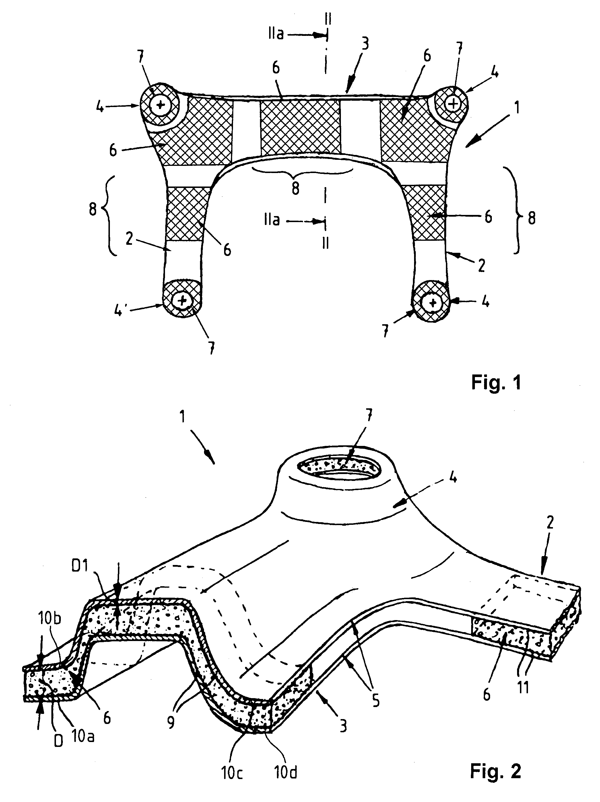 Axle structure for a motor vehicle