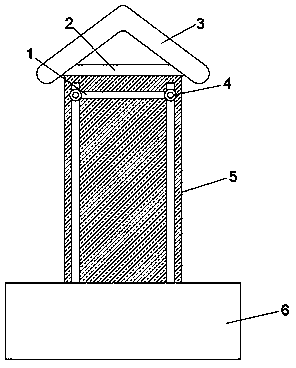 Bus shelter with protection device