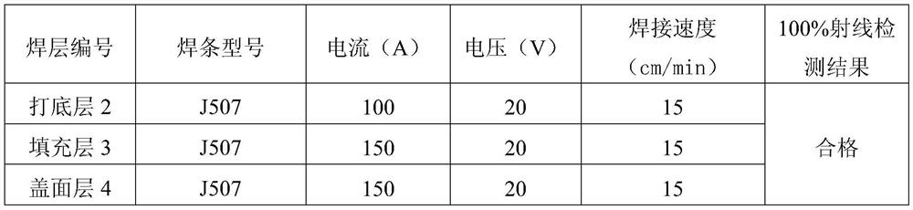 A welding method for the shell and the flange of a thick plate container with a thickness of more than 30 mm