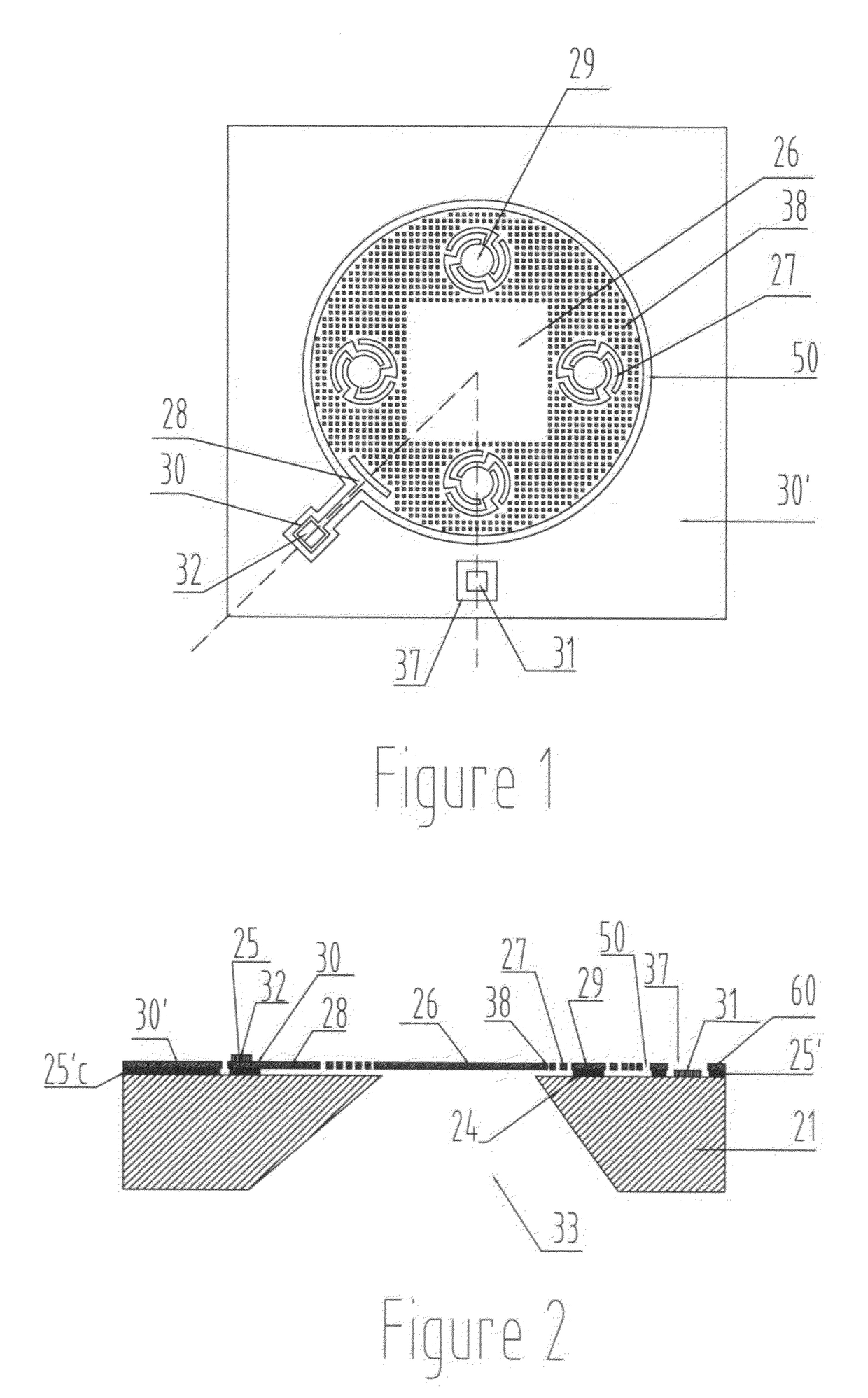 Condenser microphone chip