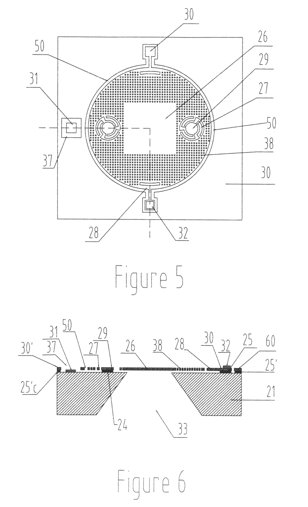 Condenser microphone chip