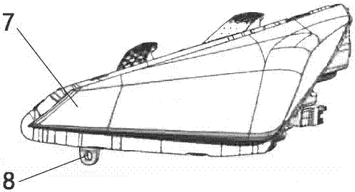 Vehicle headlamp assembly simulation loading detection device