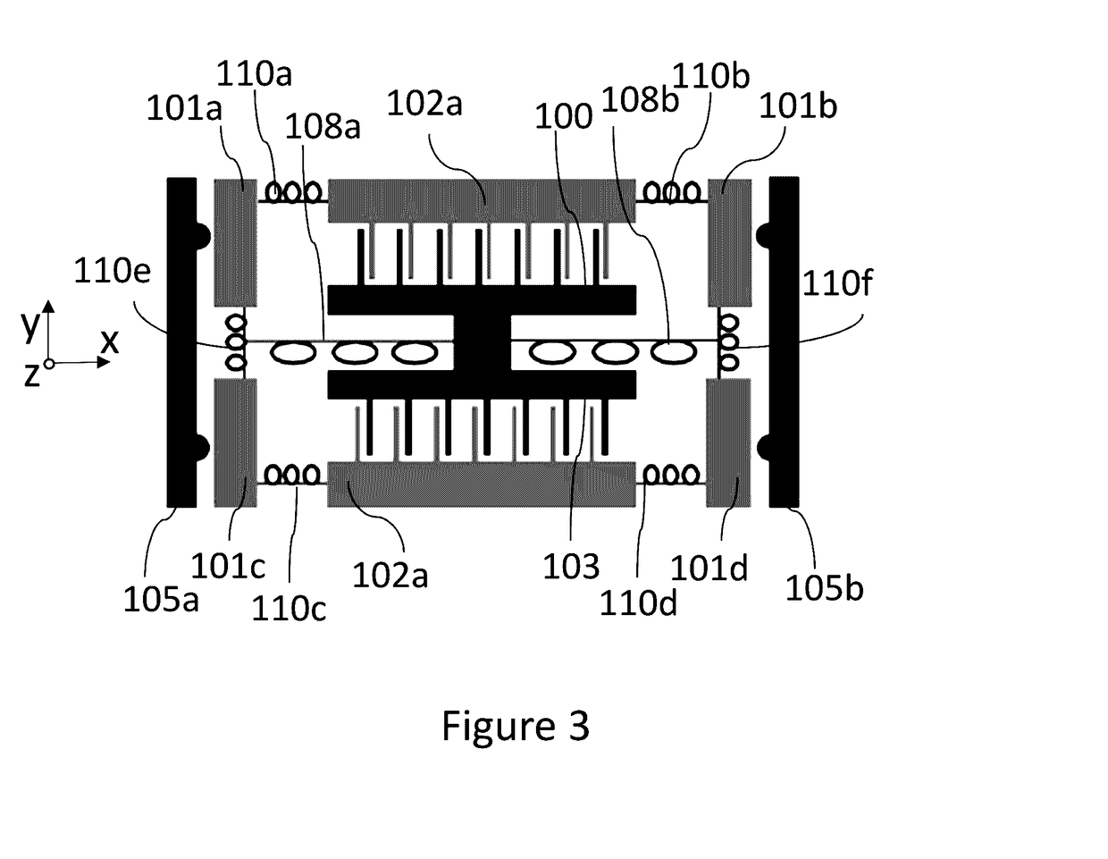 Semi-flexible proof-mass