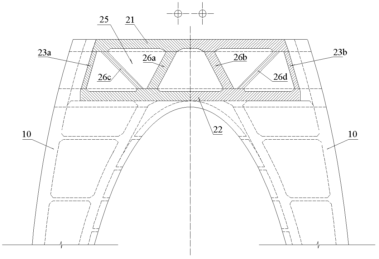 Concrete structure box, plate and joist combined beam