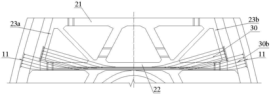 Concrete structure box, plate and joist combined beam