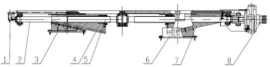 Non-polar oblique wedge adjustment mechanism