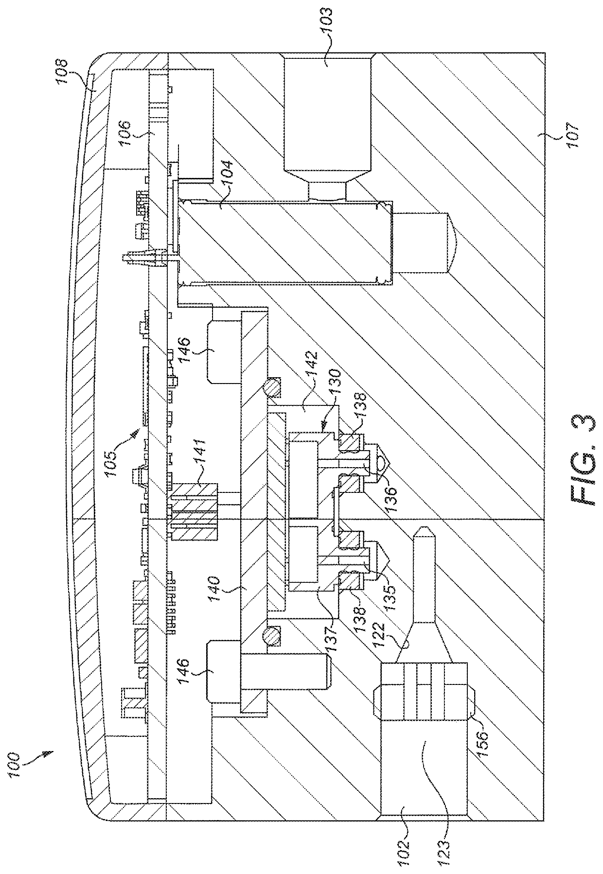 Pressure compensation chamber