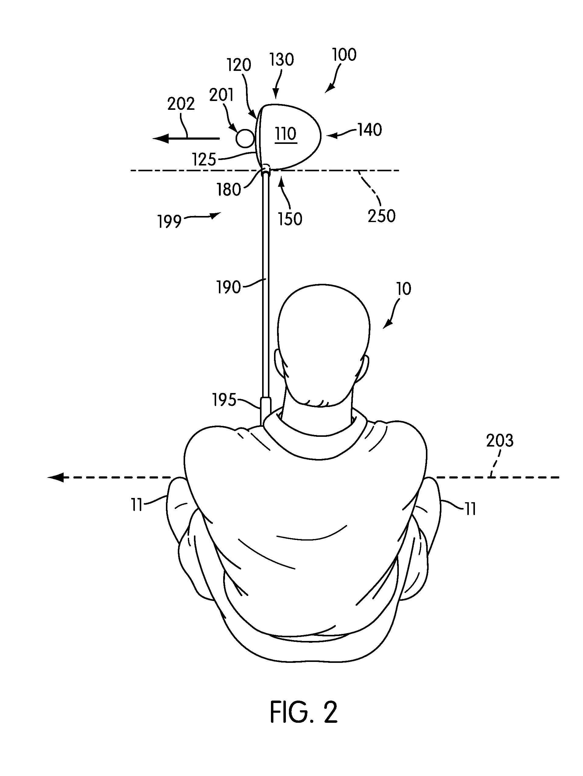 Varied profile alignment aide golf club head