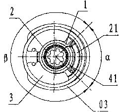 Built-in inversion-stopping self-locking device of angle adjuster