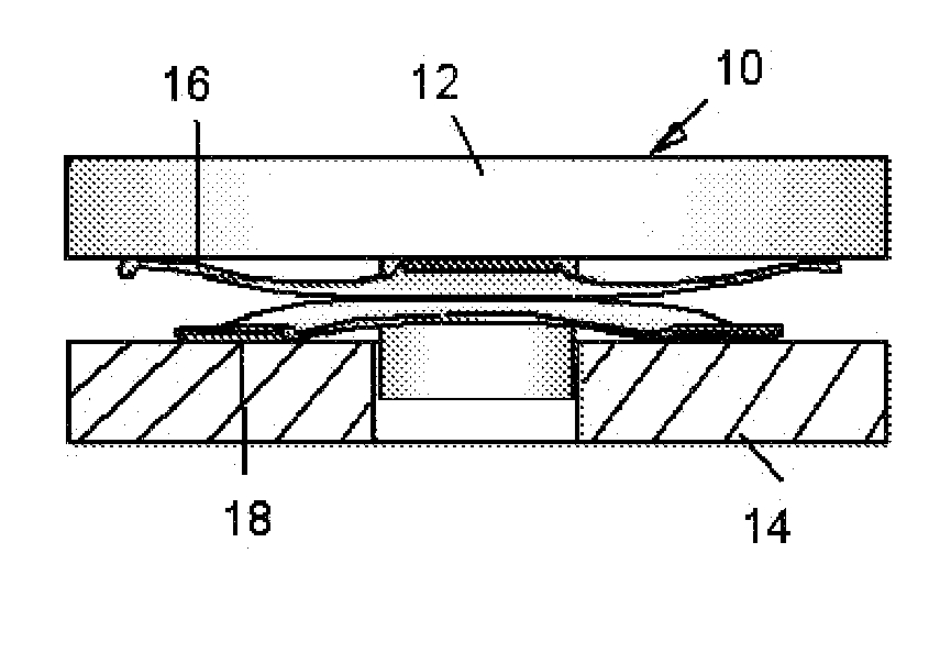 Device for mechanical weight bearing indication with load range capability