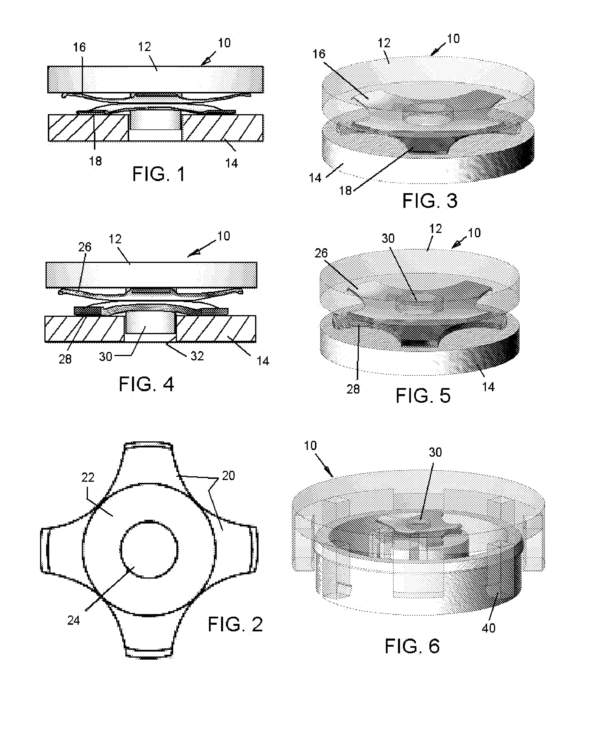 Device for mechanical weight bearing indication with load range capability