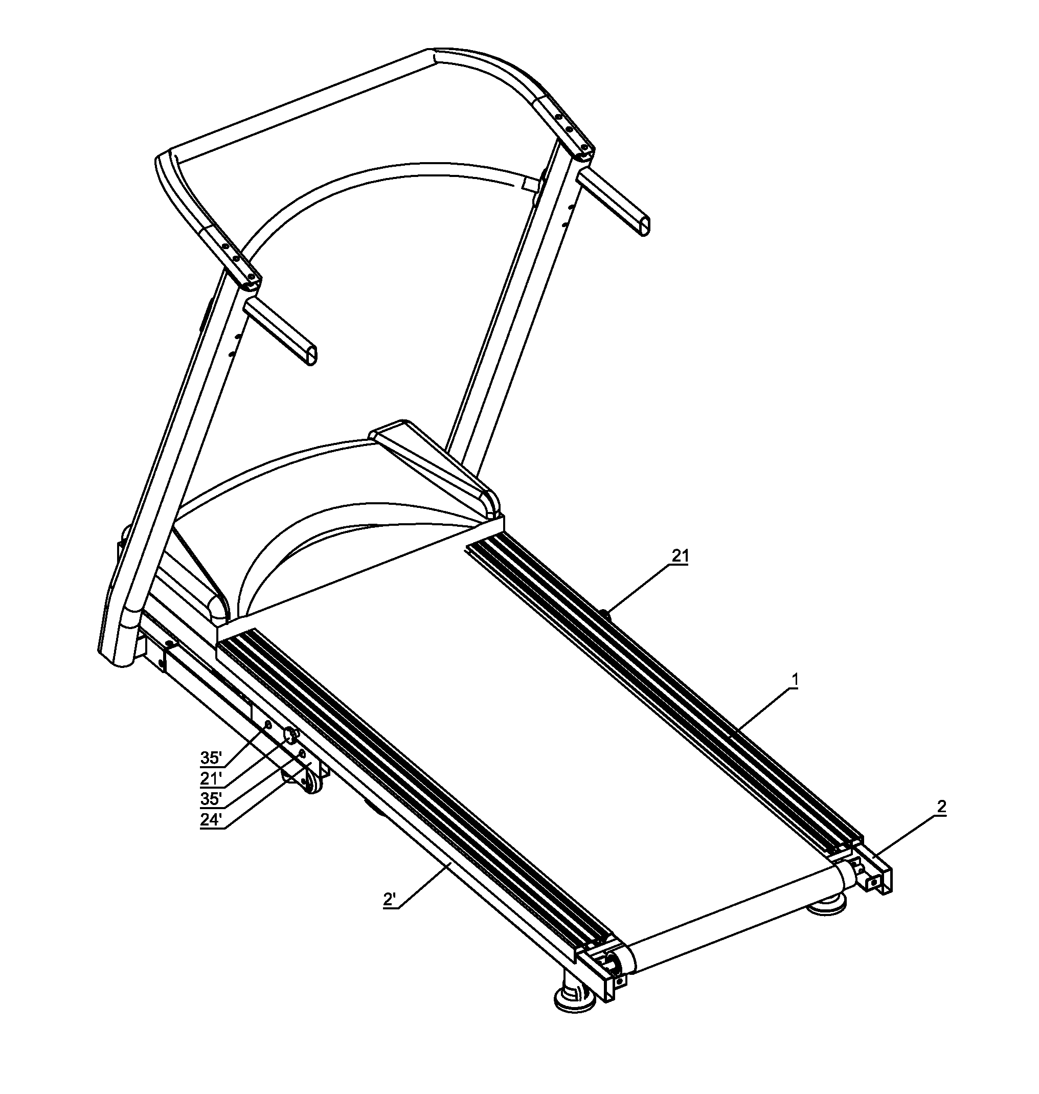 Buffer structure of treadmill