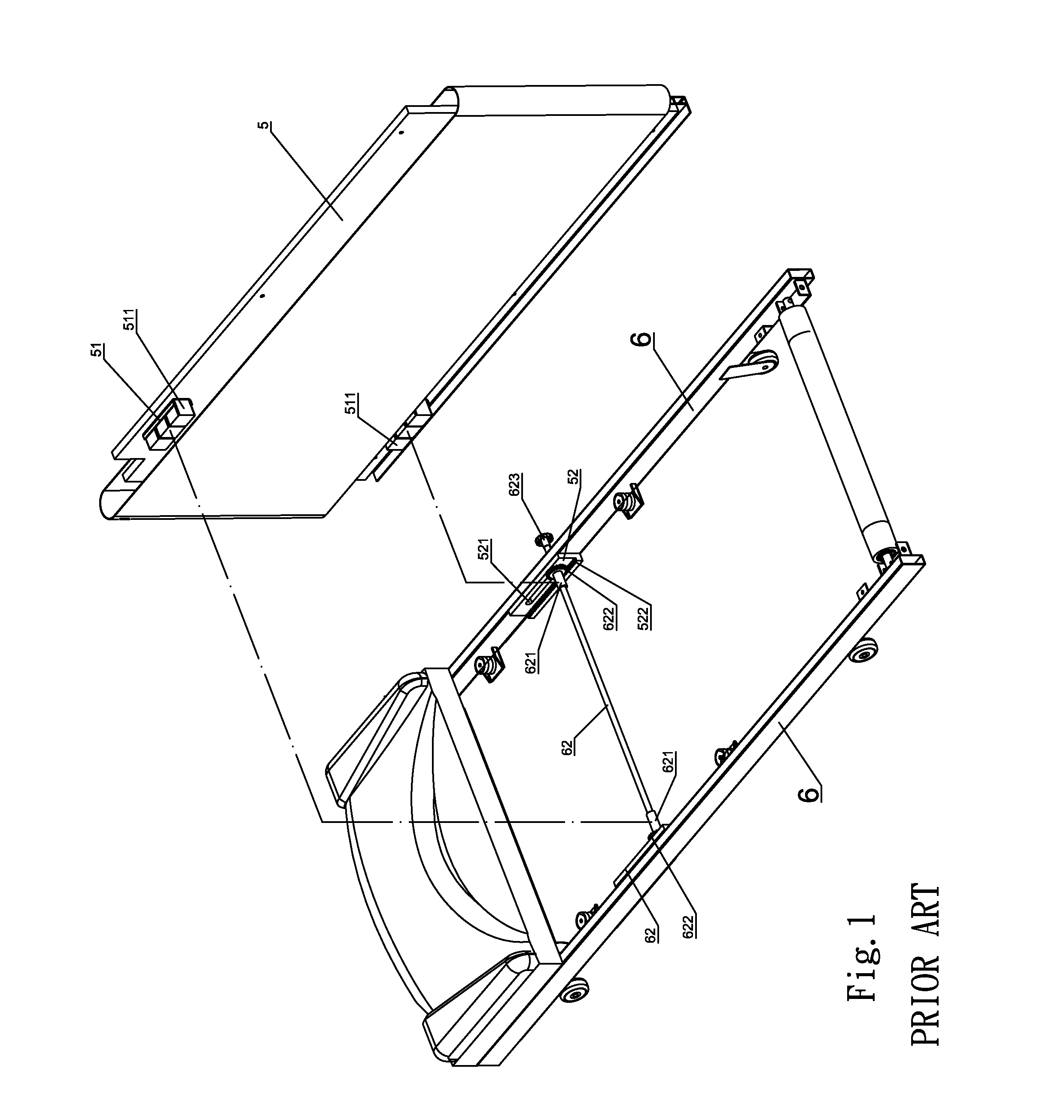 Buffer structure of treadmill