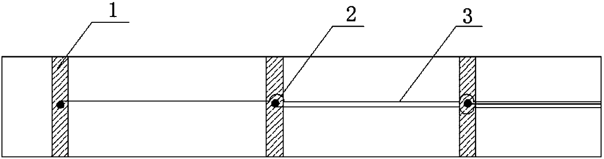 Monitoring structure of existing subgrade and slope stability and construction method thereof