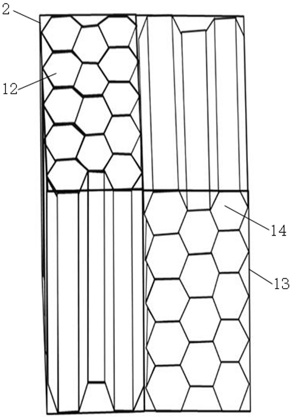 Protection device for enhancing aerial near-field explosion resistance of existing building