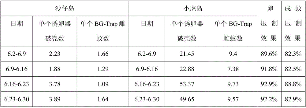 Regional release method of aedes albopictus carrying wolbachia at fixed position