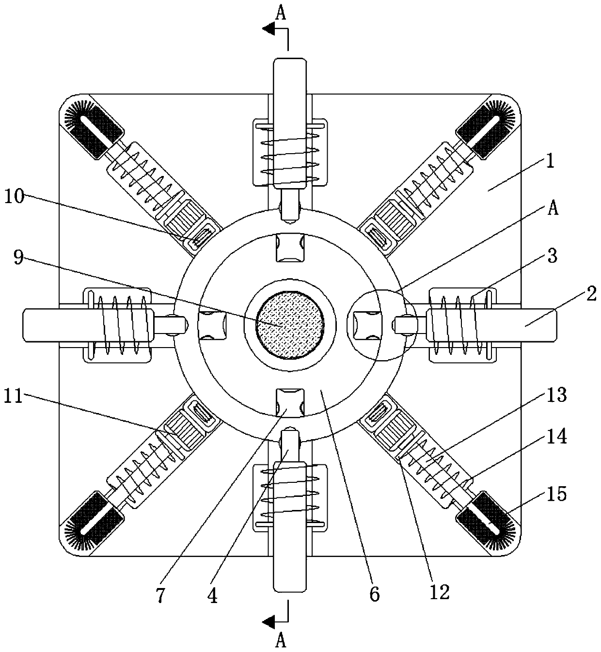 Glass cleaning device capable of cleaning corners of glass windows