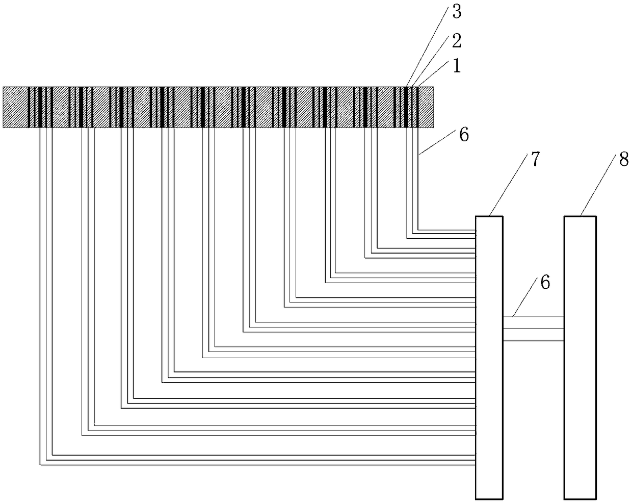 Three-electrode array local electrochemical information testing system and testing method