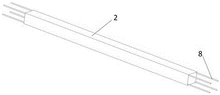 Novel steel-concrete combined open web girder and manufacturing method thereof