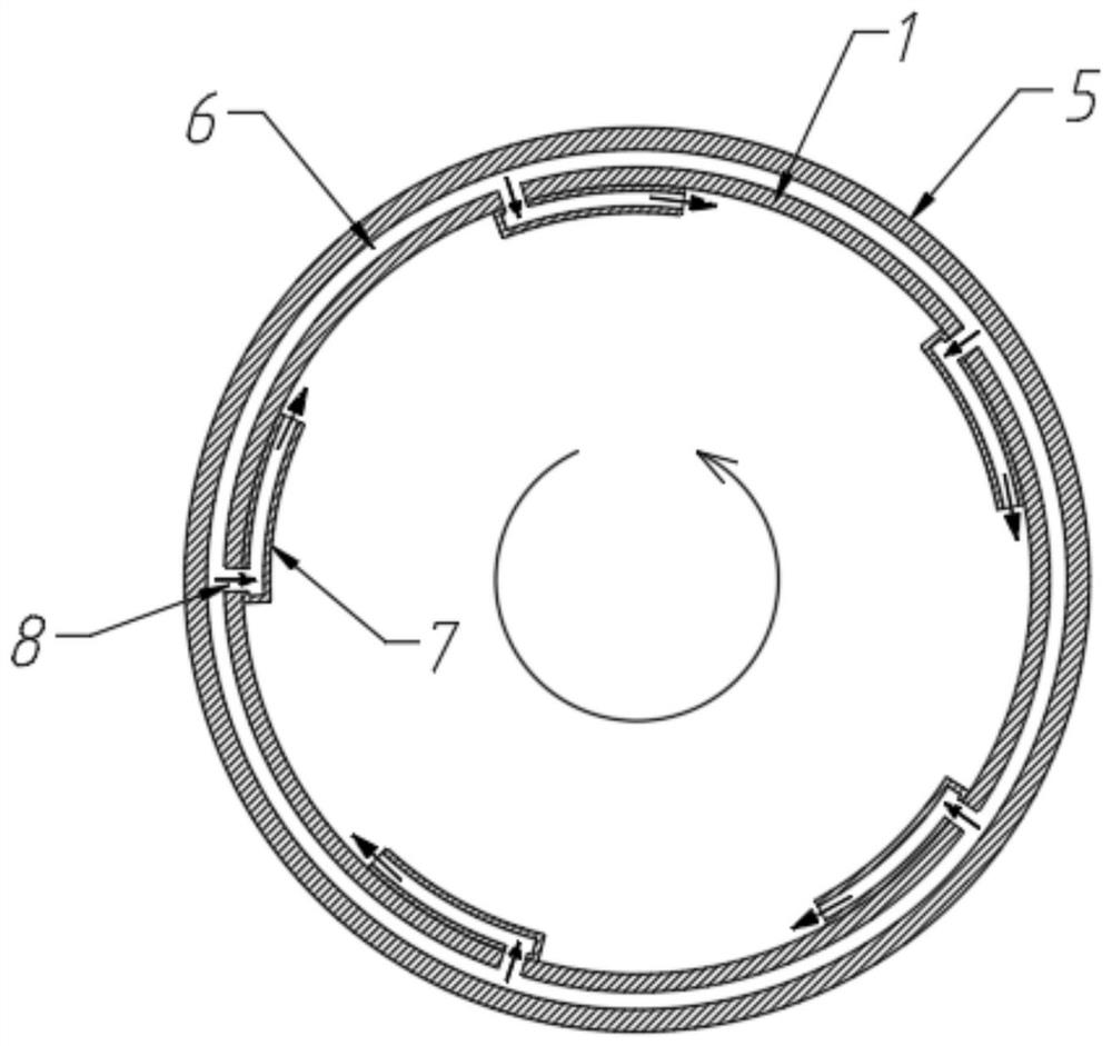 Non-electric driving type self-rotating copper hot pot