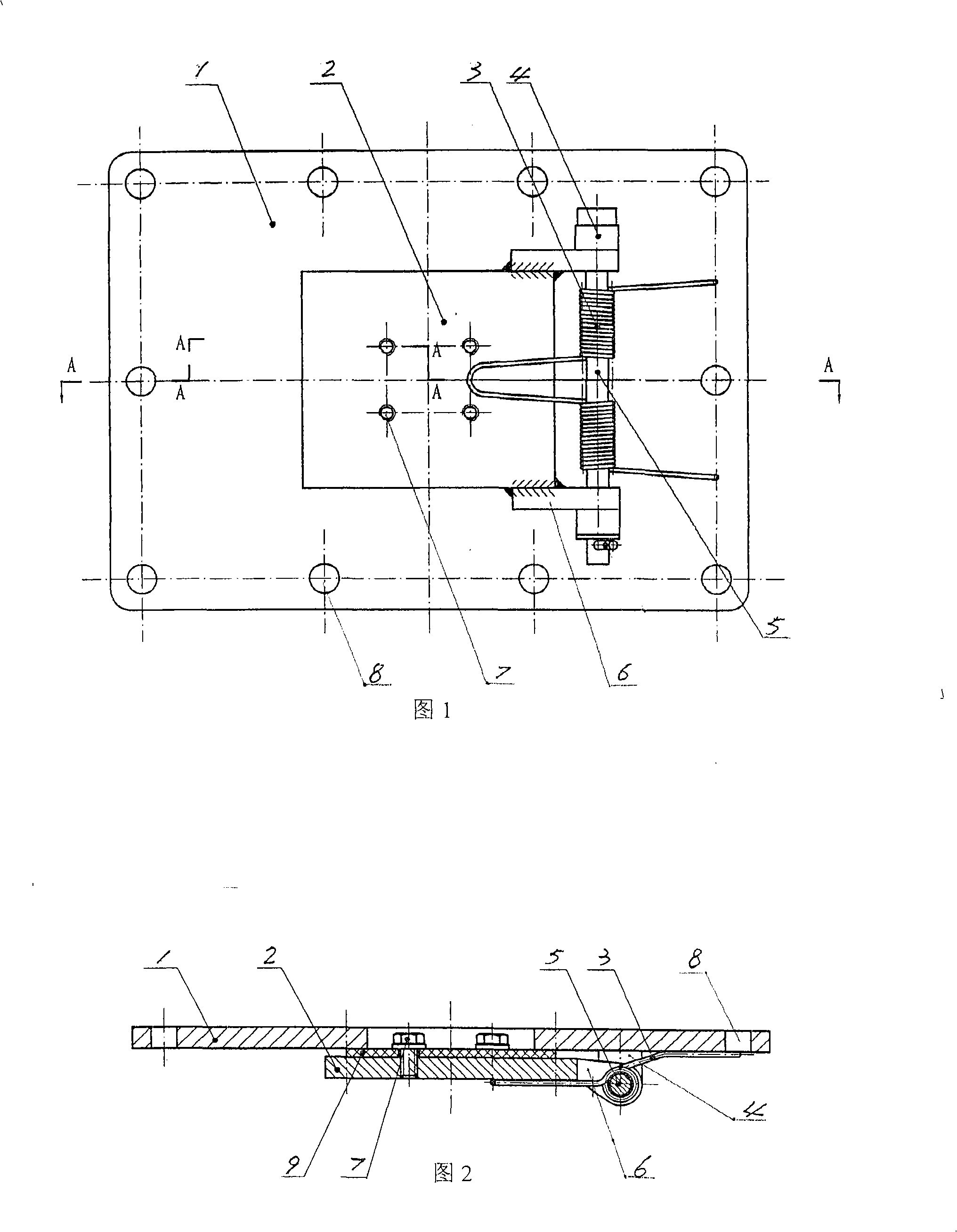 Turning plate mechanism for ballast water tank water pouring and draining system