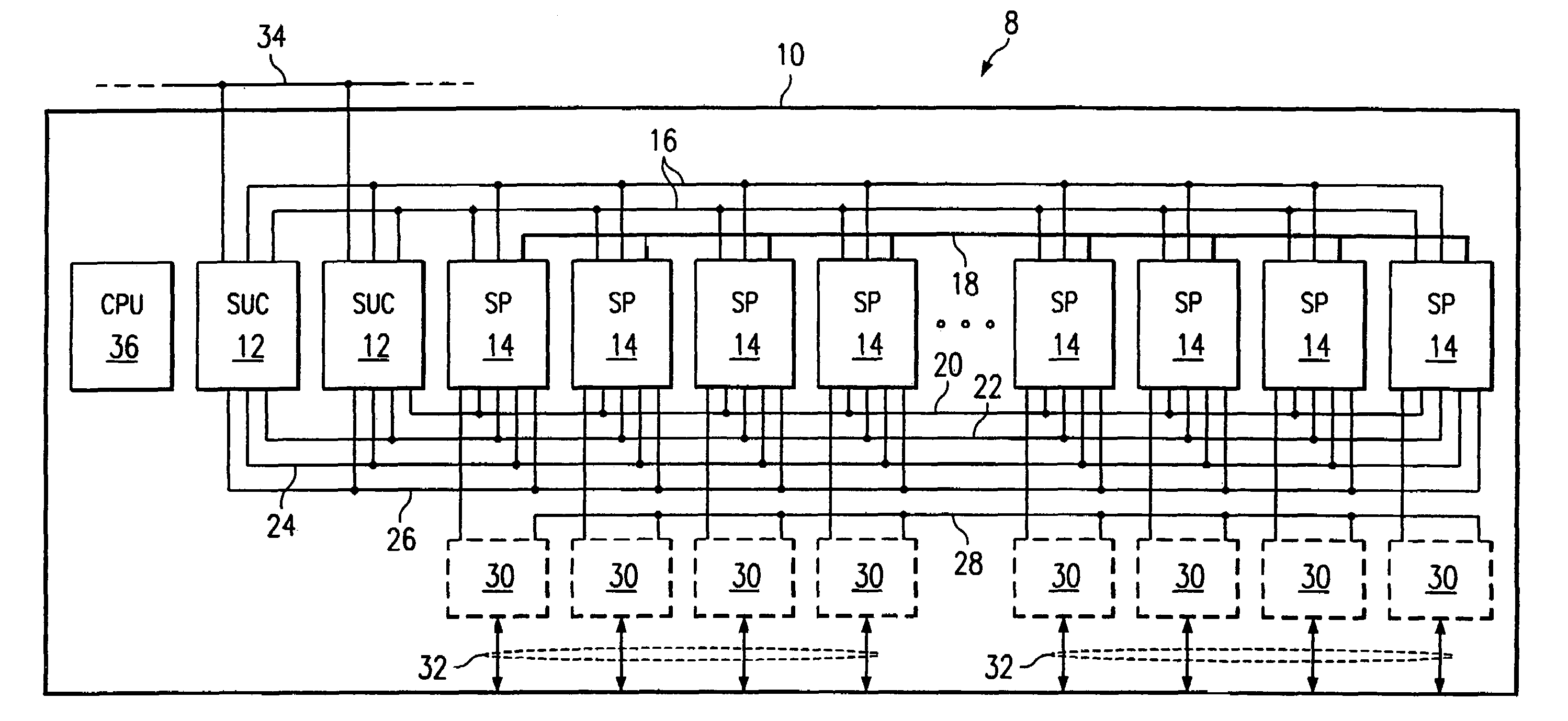 TDM switching system and ASIC device