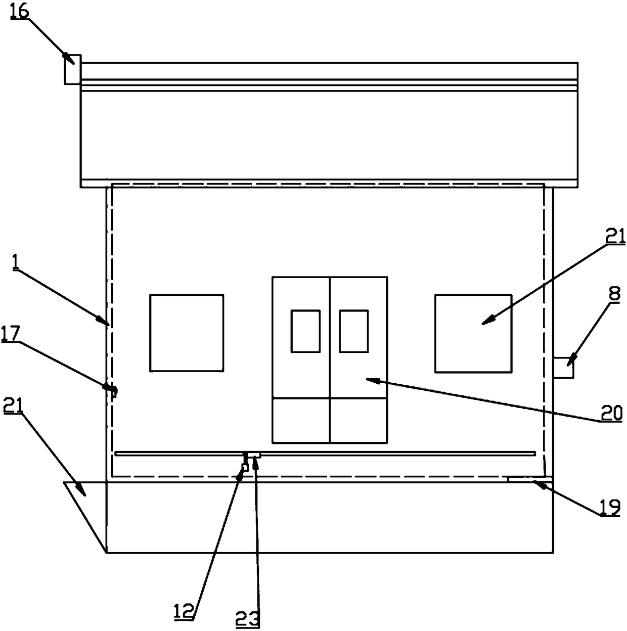 Environment-friendly pig house easy to sweep