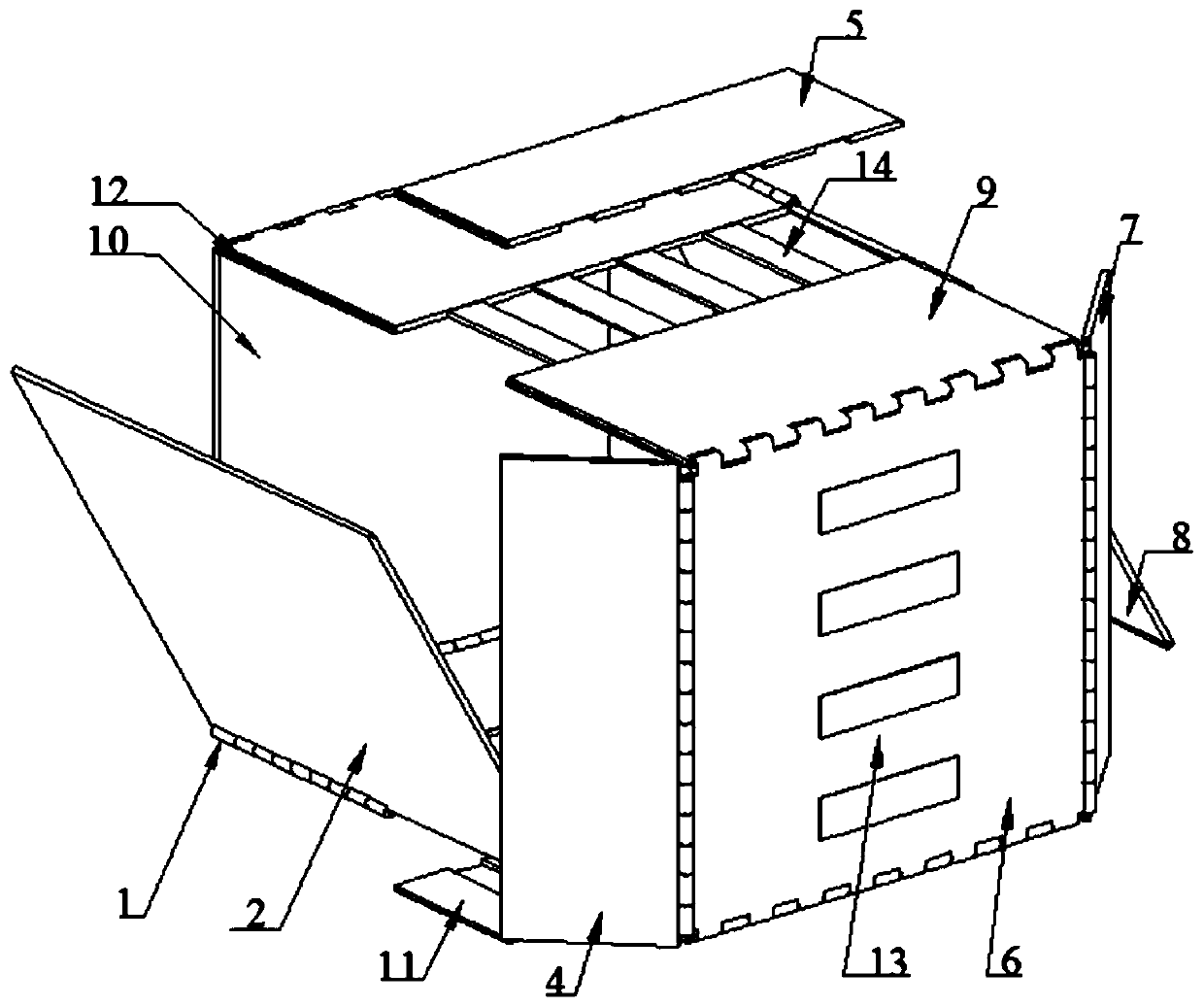 Variable-size environment-friendly packaging box and using method thereof