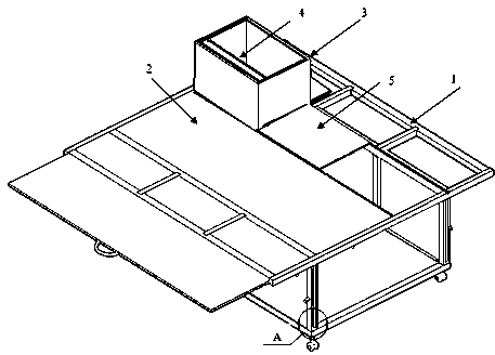 Top vertical shaft natural ventilation tunnel model and fire test method thereof